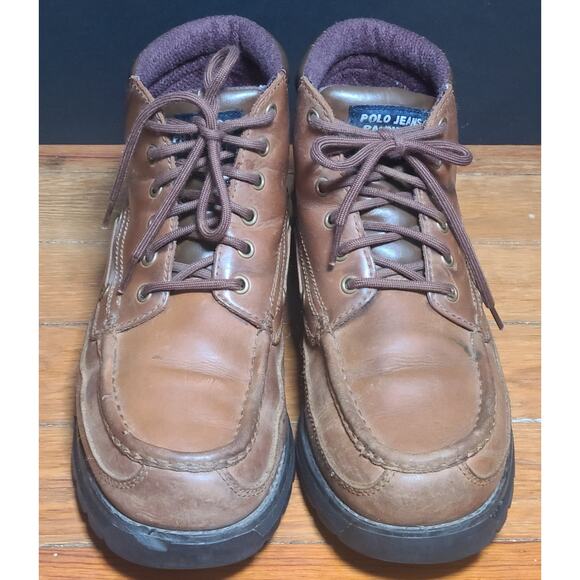 VTG Polo Assn. Ranger Chukka Boots Mens 10.5 D Leather 90\'s Lug Lace Up main image 7